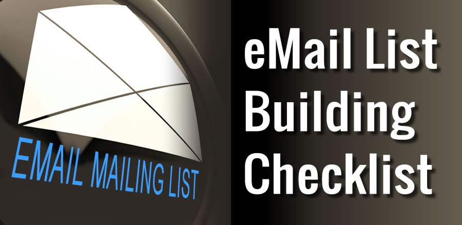 eMail List Building Checklist
